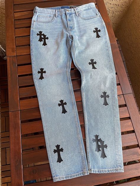 replica chrome heart jeans|are chrome hearts jeans real.